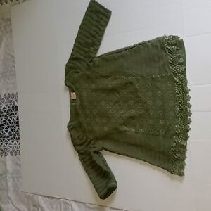 Faded Glory Blouse With Tank Top Underneath Girls XL(14-16)